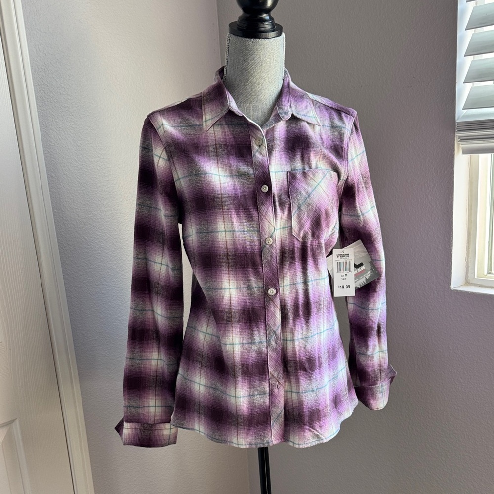 Plaid Purple Women's Top